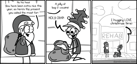 Santa's jolly ol' bag